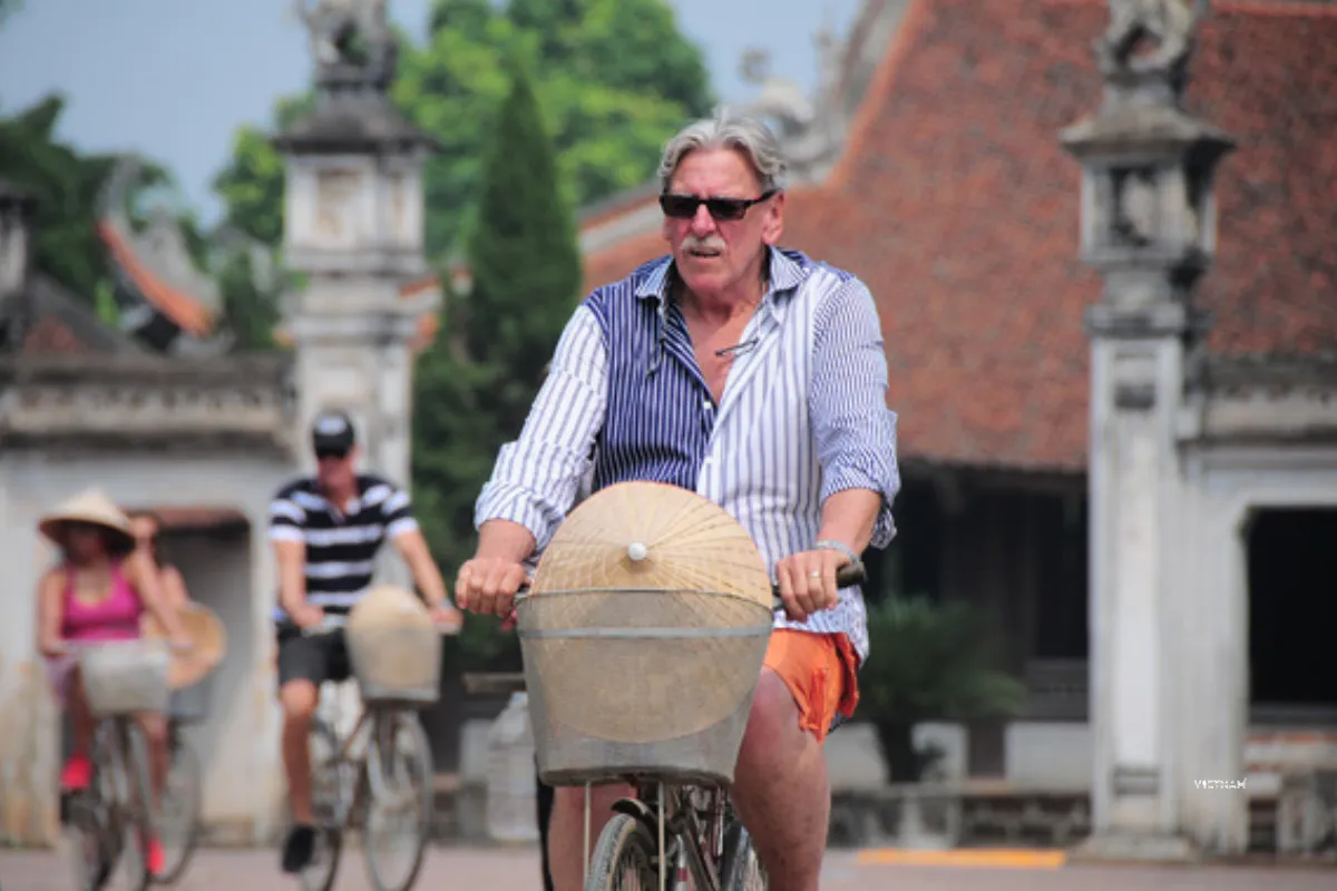 Authentic Hanoi Day Tour | Incense Village & Duong Lam Ancient Village Cycling path in Duong Lam ancient village