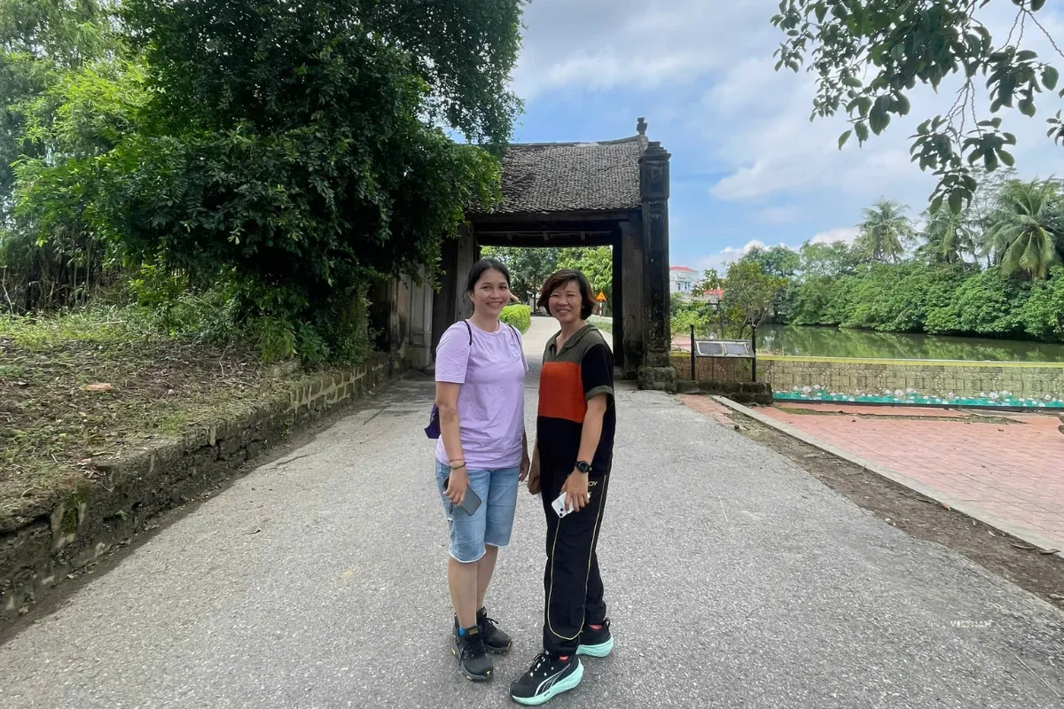 Authentic Hanoi Day Tour | Incense Village & Duong Lam Ancient Village Path leading to Mong Phu old gate in Duong Lam ancient village